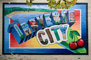 Mural in Downtown Traverse City Michigan