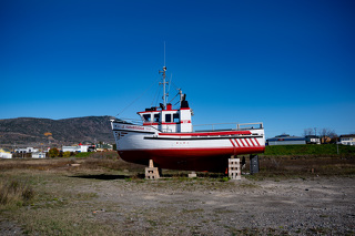 Fischerboot in Carleton-sur-mer Quebec Canada